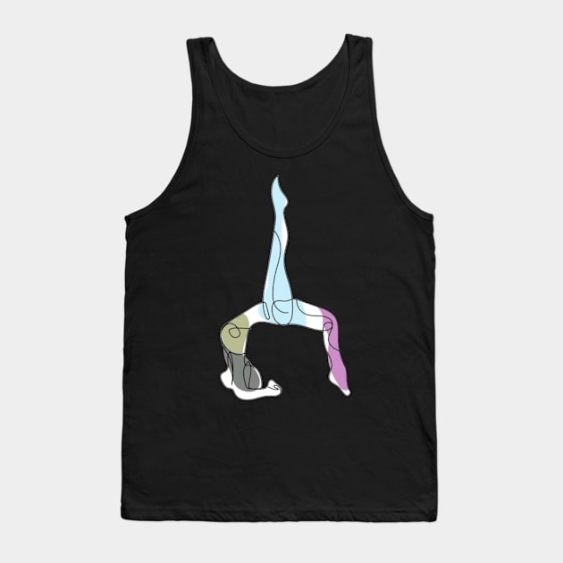 Pilates sitting pose Tank Top by TheDesigNook